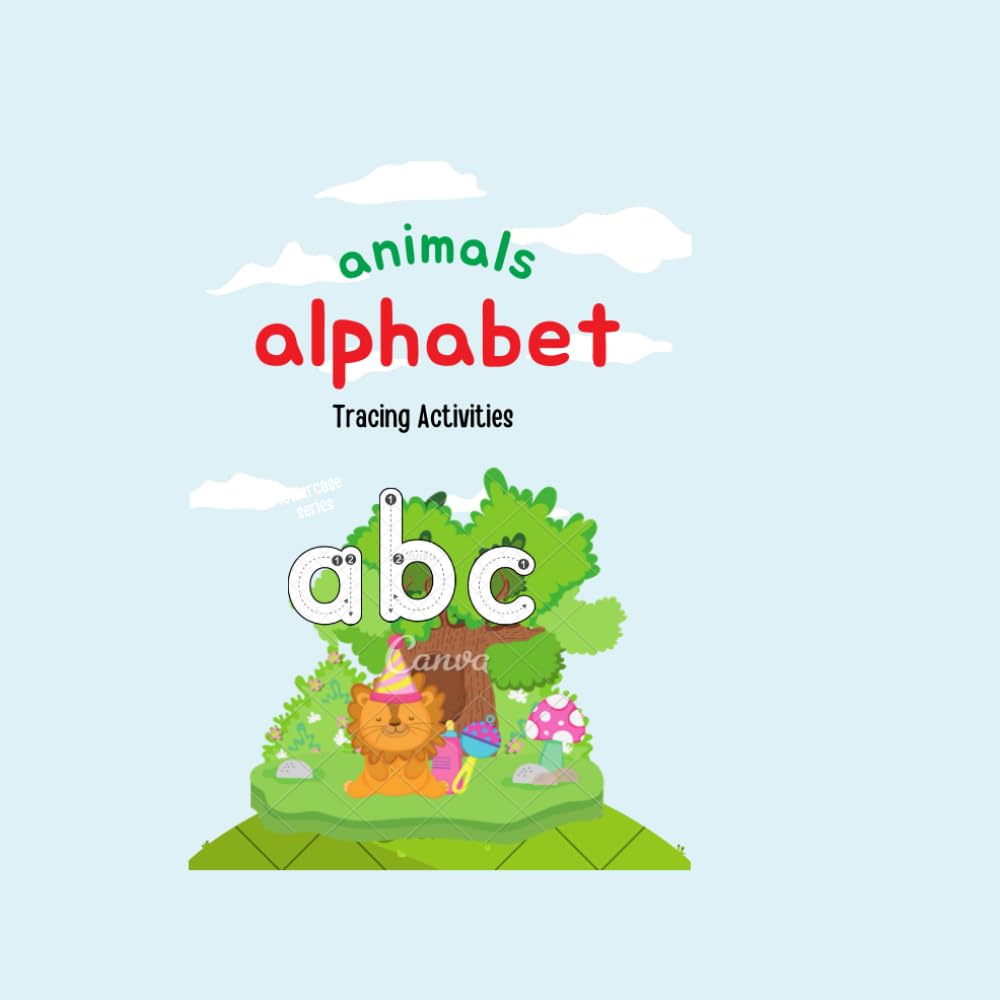 Coperta cărții animals alphabet: Tracing Activities