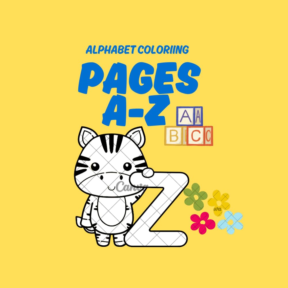 Coperta cărții Alphabet Coloring Pages a-z
