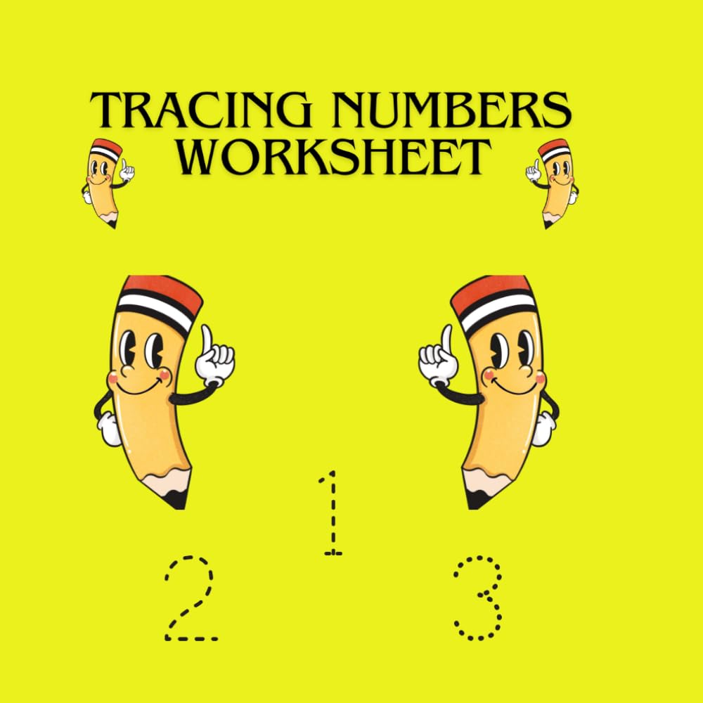 Coperta cărții Tracing Numbers Worksheet